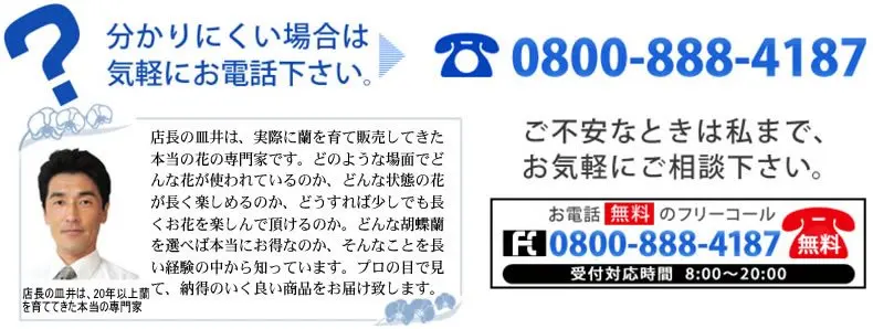お問い合わせは、お客様専用フリーダイヤル　08008884187でも承ります